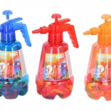 pumpe til vandbomber med pakke på 100 stk.