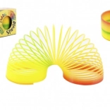 Regnbueformet magisk plastikfjeder 7,5 cm