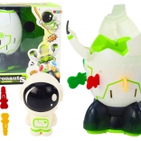 Færdighedsspil Hoppe-astronaut med raket