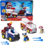 Paw Patrol brandmænd – figurerne Chase og Marshall med køretøjer og vandprojektiler