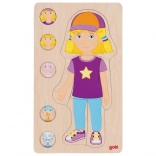 Goki træpuslespil menneskekroppen pige