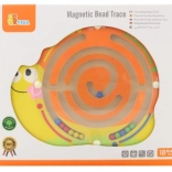 Træ-magnetisk labyrint snegl