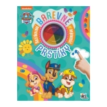 Malebog med farverige fingertryk PAW PATROL med fingerfarver 23 × 30 cm