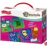 Far Far Land Matchende Dyrehuse Puslespil