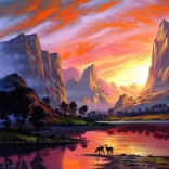 Diamantmaling bjergdal