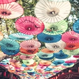 Ravensburger Puzzle Moment Paraplyer 200 brikker