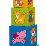 Stabletårn af klodser med billeder GOKI