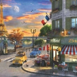 Ravensburger puslespil Solnedgang i Paris 2000 brikker