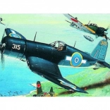 Plastikmodel af F4U-1 Corsair til samling