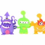 Antistress-klemmende alien – slimet legetøj 8–9 cm, 3 farver