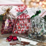 Cellofanpose 35x50 cm med stjerner