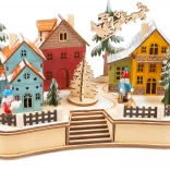 Juletræslampe i træ – vinterlandsby small foot