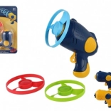 Udslyngede propeller med startpistol, 3 stk., plast, farvemiks