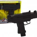 Sort legetøjspistol til børn med lyd og vibration