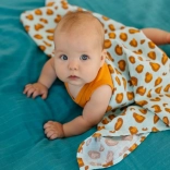 Tommy Lise musselinsvugge Blue Leopard sæt 2 stk