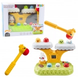 Interaktivt Whack‑a‑Mole‑spil for børn med melodier og 7 hastigheder