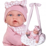 Realistisk dukke Antonio Juan med blødt stofkrop 27 cm