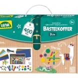 Lena kreativ kuffert til små gør-det-selv-børn, blå – 400 stk