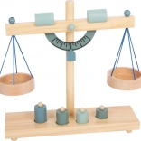 Træskålvægt til børn gråblå