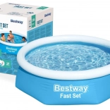 oppustelig pool med øvre kant 244 × 61 cm BESTWAY Fast Set