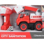 Skru-sammen brandbil med fjernbetjening