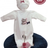 Tøj til dukke NEW BORN 40–42 cm, 3-delt sæt med amme-pude