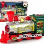 Julelokomotiv med Lys og Lyd på Batterier