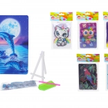 kreativt sæt diamond painting 10 × 15 cm med stander