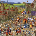 Puzzle HEYE 1000 brikker – Kaninernes slag (Ruyer)