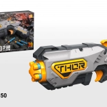 Børnelegetøj blaster Blaze Storm grå + 20 sikre projektiler