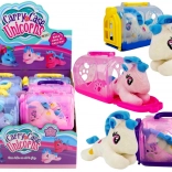 Lille enhjørning med transporttaske - Plyslegetøj