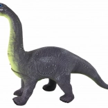 Stor dinosaurfigur brachiosaurus med lyd 33 cm grå