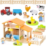 VIGA Træbondegård med hus og traktor