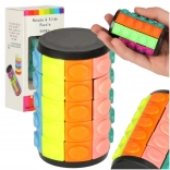 Logisk hovedbrudspuslespil roterende cylinder 5 rækker