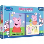 Puslespil Baby MAXI 2x10 Peppa Pig Glade dag