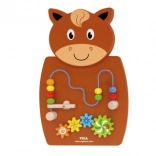 Træ aktivitetsplade hest - VIGA Montessori