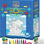 Farvelægningspuslespil division - 100 brikker