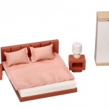 Møbler til dukkehus - soveværelse