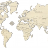 Træverdenkort WOODEN CITY stor