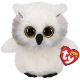 TY Beanie Boos Maskot - Ugle Austin 24 cm Hvid