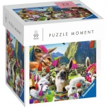 Ravensburger Puzzle Moment – lama, 99 brikker