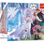 Puslespil 200 brikker – den magiske verden af søstrene DISNEY FROZEN Trefl