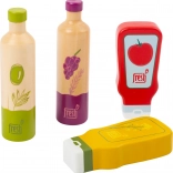 Træ-sæt med krydderier til børnekøkken