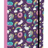 Mapper til skolehæfter A4 Jumbo med enhjørningemotiv BAAGL