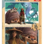 Træpuslespil RAYA OG DEN SIDSTE DRAKE 2×25 brikker – EDUCA