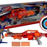 Karabinhage til skumpile med roterende målskive