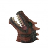 Gummi dinosaur-hånddukke