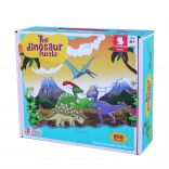 Puslespil Dinosaurer 208 stk 90x64 cm