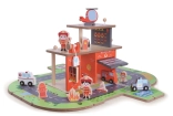 Træbrandstation 2 i 1 – station og bil