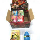 Æg med voksende dinosaur 12 × 8 cm